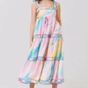 HUNTER BELL | Dresses | Hunter Bell Rita Dress Multi Flower Tiered Floral Pink